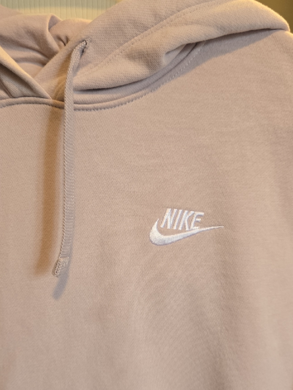 Nike Mauve Hooded Sweatshirt with Embroidered Logo